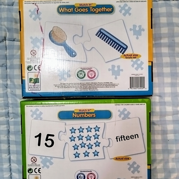 X2 board games Match it!  Numbers and What goes together - Picture 3 of 4